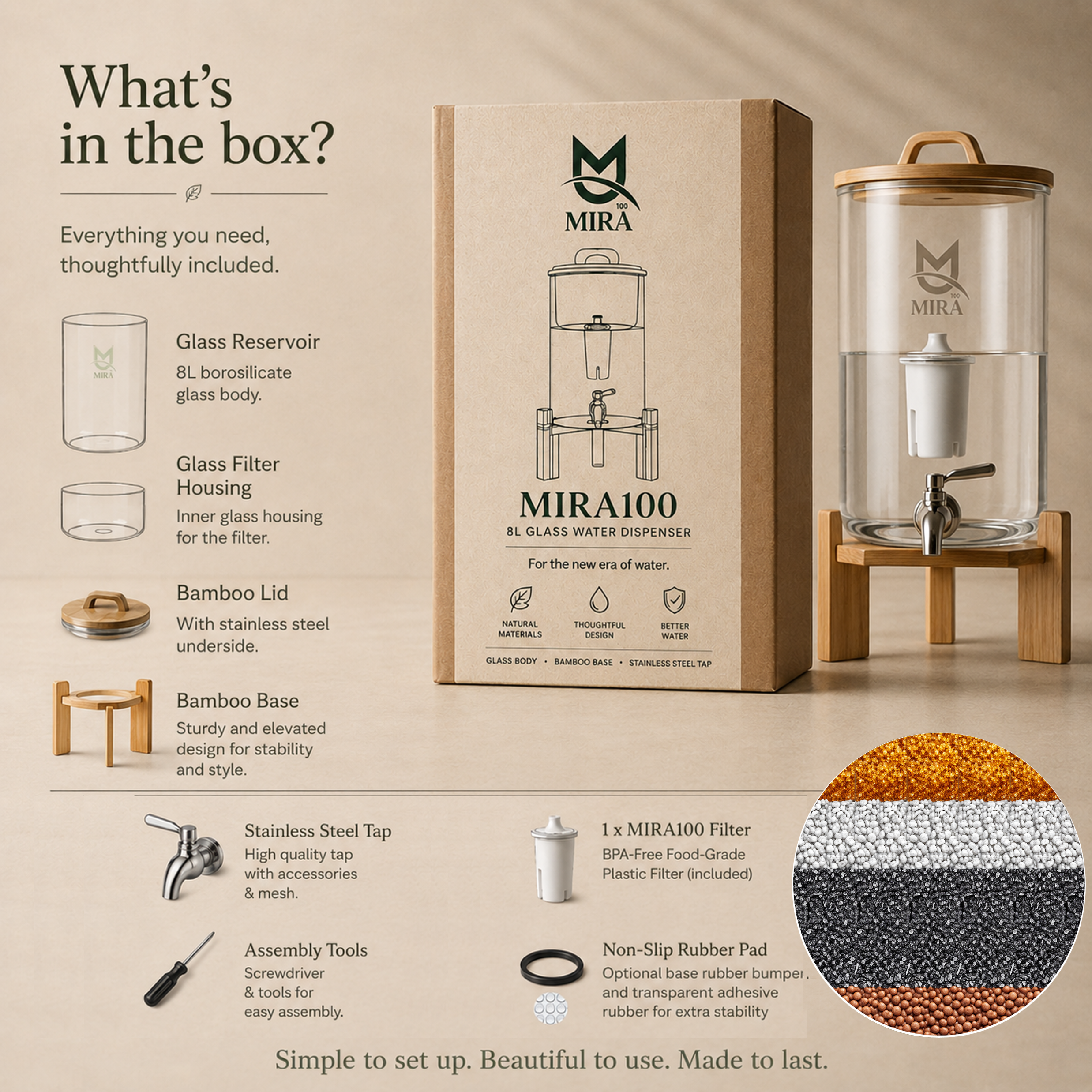 Mira 8L Water Dispenser with Advanced Multi-Stage Filtration