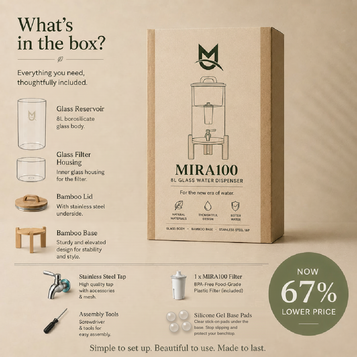 Mira 8L Water Dispenser with Advanced Multi-Stage Filtration
