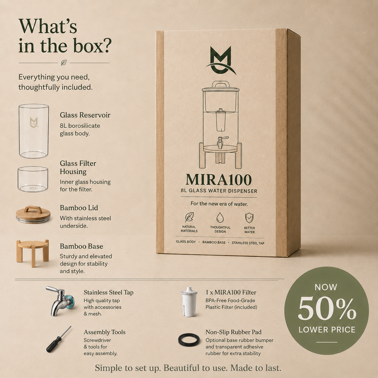 Mira 8L Water Dispenser with Advanced Multi-Stage Filtration